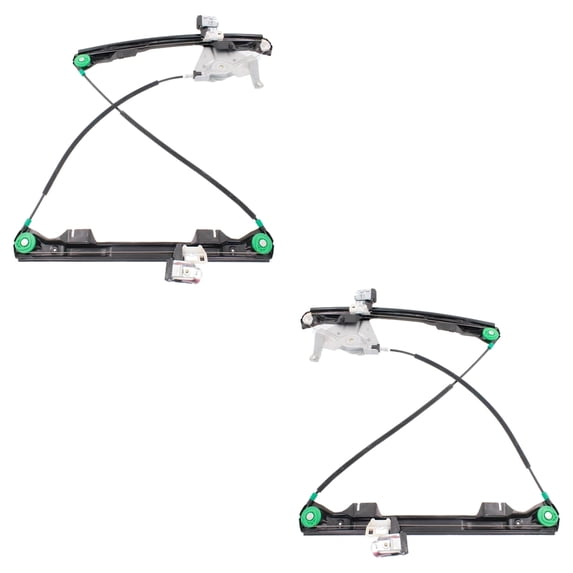 New Front Left and Front Right Window Regulator Compatible With Jaguar X-Type Vanden Plas X-Type Sport 2002-2008 By C2S51554 C2S51554PRM C2S51553