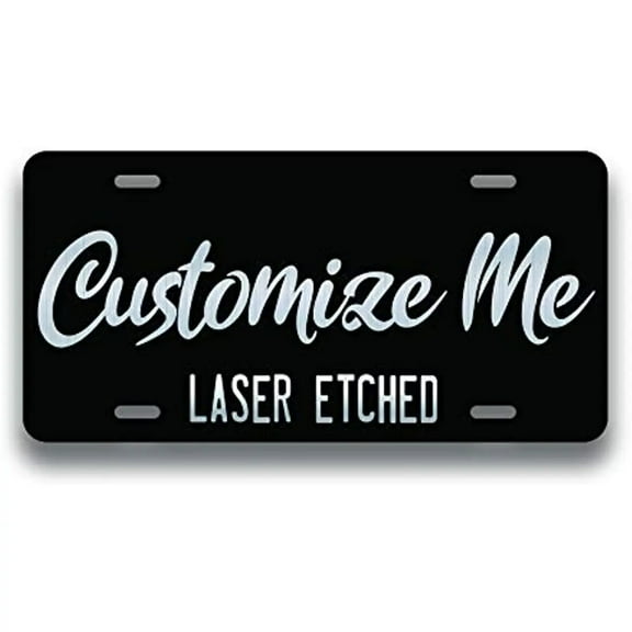New Front License Plates Laser Engraved Custom License Plate for Front Car - Personalized License Plates for Front of Car Tags