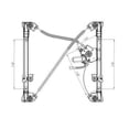 thumbnail image 1 of New Front Right Window Regulator Compatible With Ford Series F 2004 2005 By Part Numbers FO1351160 741431 6653980 35521993R 741429 1523200CA 12502135R, 1 of 2