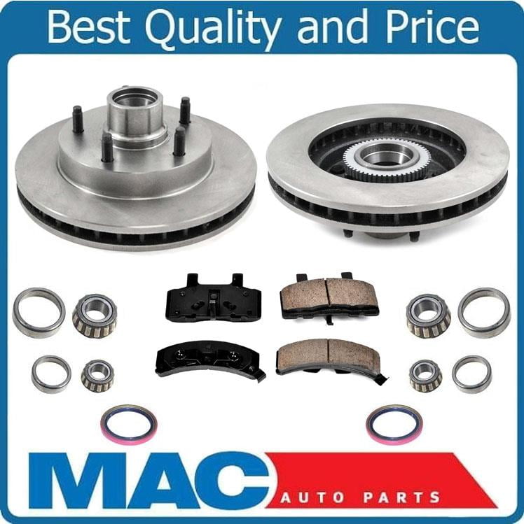 New Front Rotors Brake Pads Bearings for Dodge Ram 1500 9499 Rear
