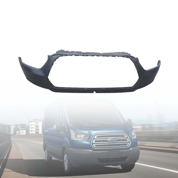 New Front Upper Bumper Cover Fascia Black For 2015-2017 Ford Transit 150 250 350