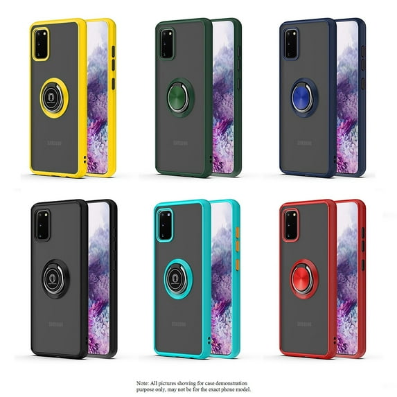 New Frontier Slim Protective Hybrid Cell Phone Case for T-Mobile Revvl 4, Black