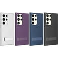 thumbnail image 1 of New Frontier Slim Shock Resistant Kickstand Case for Samsung Galaxy S24 Ultra, Black, 1 of 6