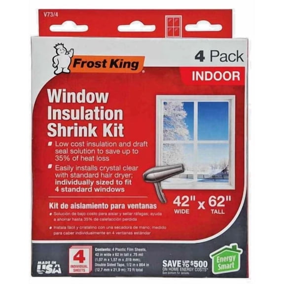 New Frost King E/O Interior Indoor Window Insulation Kit (4 Per Pack)