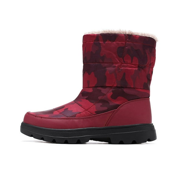 New Fshion Plus Size Snow Boots for Women Winter Warm Snow Shoes Flat Casual Short Shoes