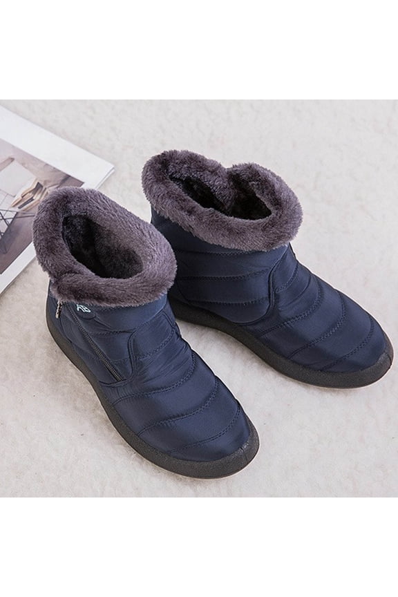 New Fshion Snow Boots for Women Winter Warm Plus Size Cotton Shoes Set Foot Short To Keep Warm XL Snow Boots