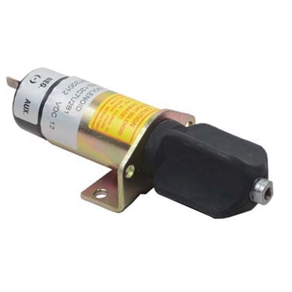 Fuel Shutdown Solenoid 12V 2-Terminal Dual Coil Continuous Duty Compatible with Deutz 1011 2011 Series Engines Lister Petter LPW LPWS LPWT Diesel Gensets Woodward 1502-12C7U2B1 SA-3405T