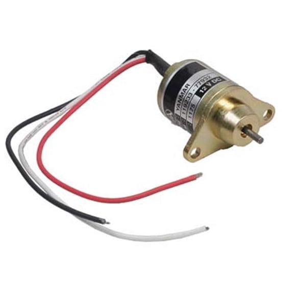 New Fuel Shut-Off Solenoid Fits Yanmar Engines Ym119653-77950 Ym11965377950