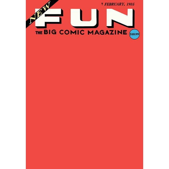 New Fun Comics #1 Facsimile Edition Cvr C Blank Card Stock Var DC Comics Comic Book