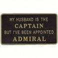 thumbnail image 1 of New Fun Plaque bernard Engraving Fp020 MY HUSBAND IS THE CAPTAIN BUT I'VE BEEN..., 1 of 2