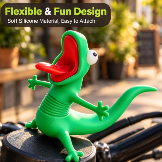 New Funny Screaming Lizard Motorcycle Handlebar Ornament, Creative Ride ...