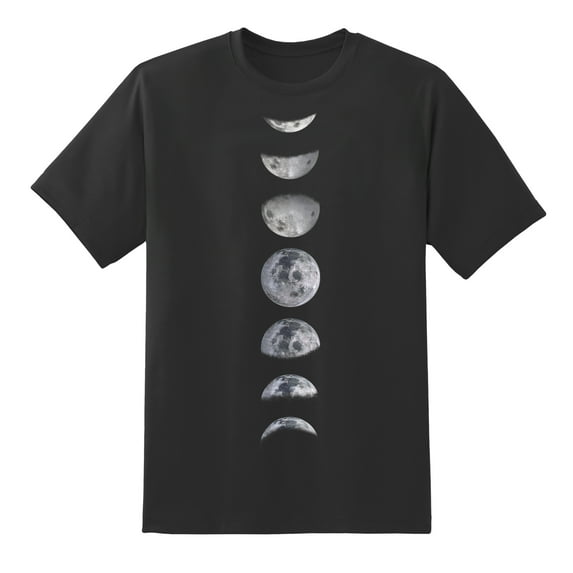 New Funny The Phases of The Moon Design T Shirt for Men Women Black,3XL