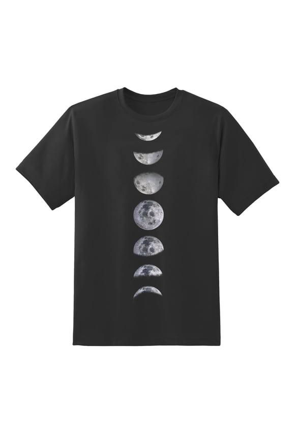 New Funny The Phases of The Moon Design T Shirt for Men Women Black,S