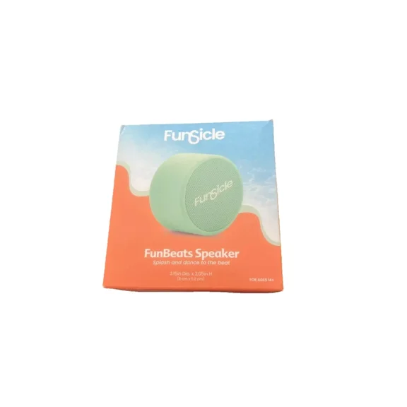 *New* Funsicle Fresh Mint Green Funbeats Bluetooth Speaker, Waterproof!