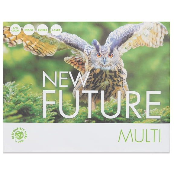 New Future Multipurpose Copy Paper - 8-1/2" x 11", Bright White, 500 Sheets