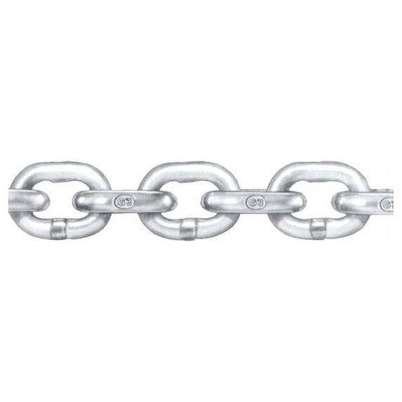 New G30 Galvanized Domestic Proof Coil Iso acco Chain 400140802 1/2" x 200' Work Load 4500 lbs.