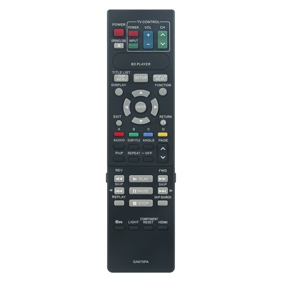 New GA670PA Remote Control for Sharp Blu-ray Disc Player BD-HP50U BD-HP50 BD-HP50X BDHP50U BDHP50 BDHP50X