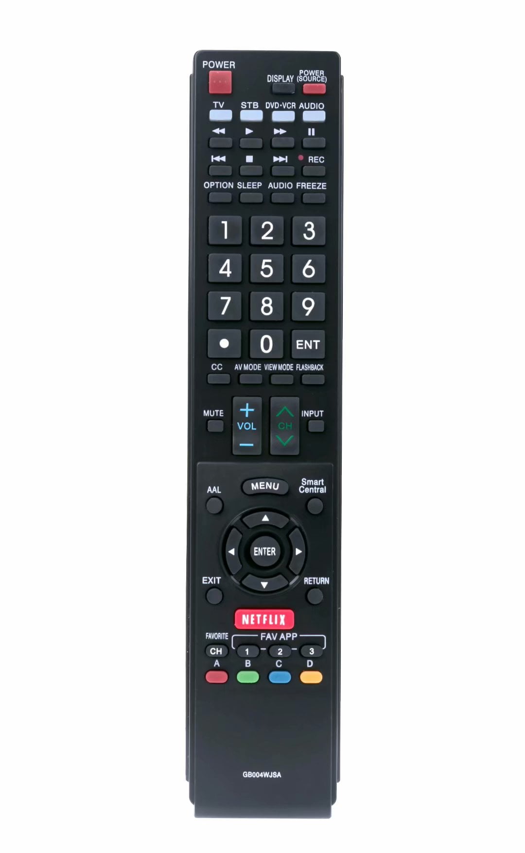 New GB004WJSA remote control for SHARP AQUOS TV LC60C6500U LC60C7500U