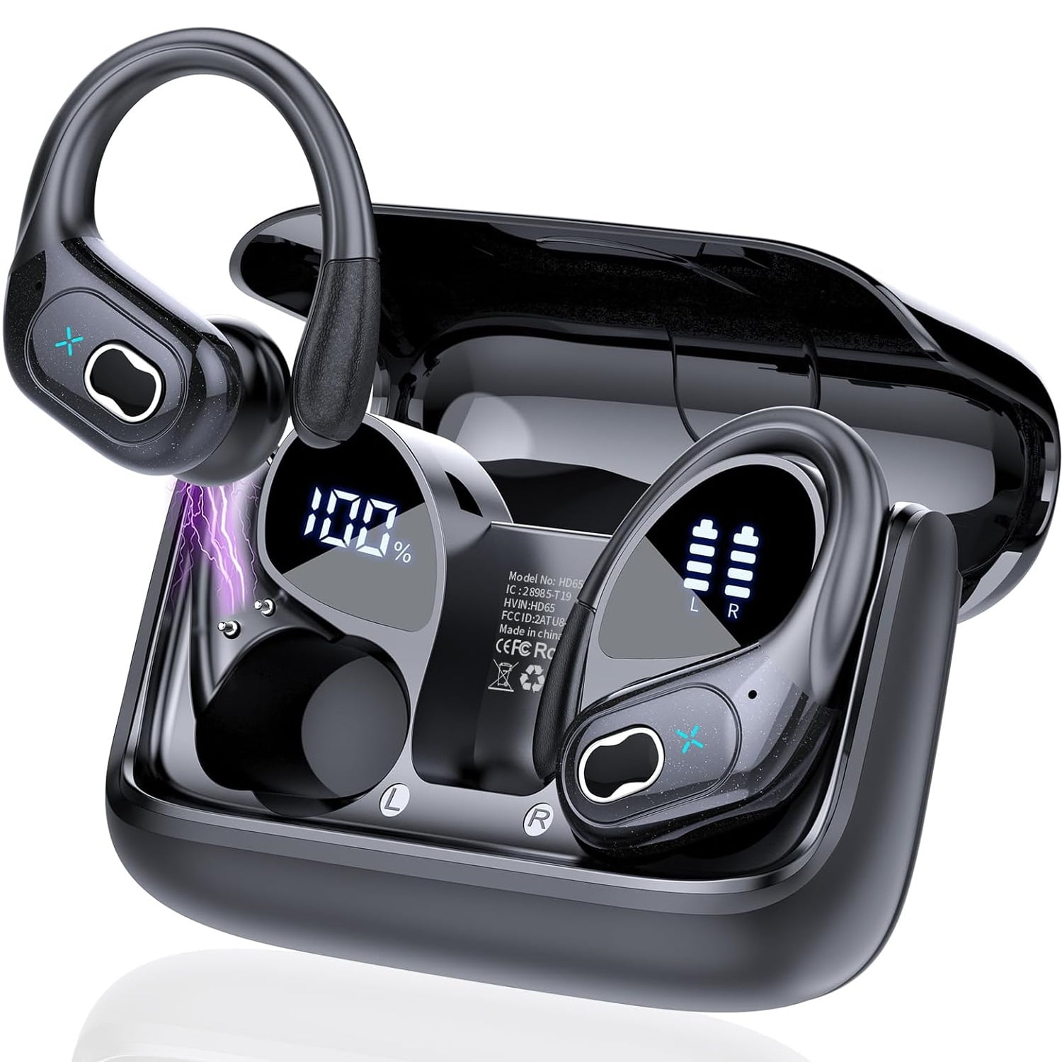 New GDLYL HD65 Earphones Wireless Bluetooth 5.4 Ear Hook