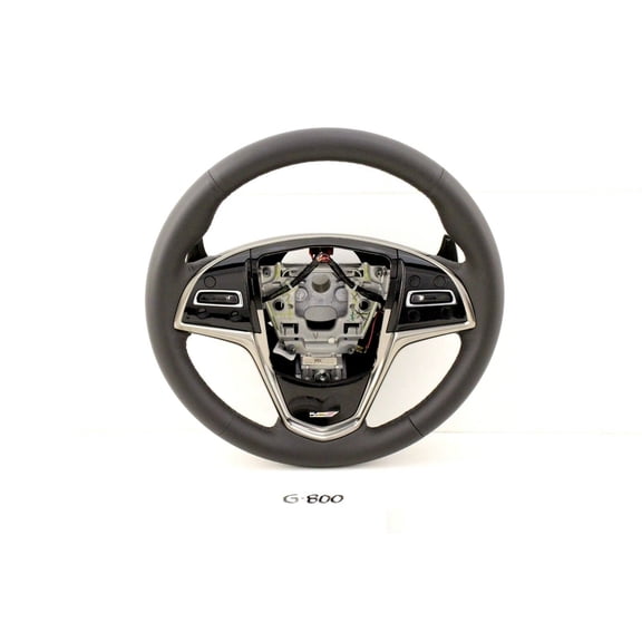 New GM Cadillac 2014 2015 2016 2017 2018 2019 Black Leather Steering Wheel CTS-V V CTS OEM 23193074