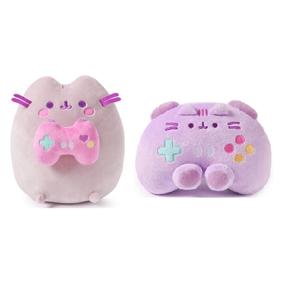New GUND 9.5" Pusheen Gamer and 7" Controller Plush Bundle Officially Licensed