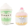 thumbnail image 1 of New GUND Pusheen Sweets Plush Bundle, 9.5" Matcha Latte and 6" Sponge Cake, 1 of 5