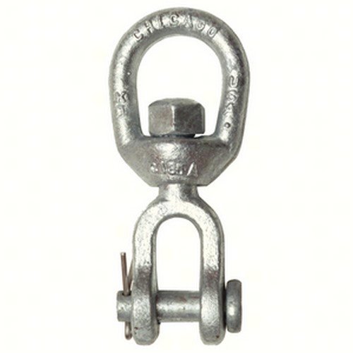 New Galvanized Jaw & Eye Swivel chicago Hardware 216104 1-5/8" x 3/4" x C 1" Work Load .63 tons