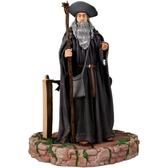 New Gandalf Figure, Staff Standing Gandalf Anime Figures 21cm/8.3inch Handmade PVC Cartoon Manga Game Character Model Decoration Craft Gift