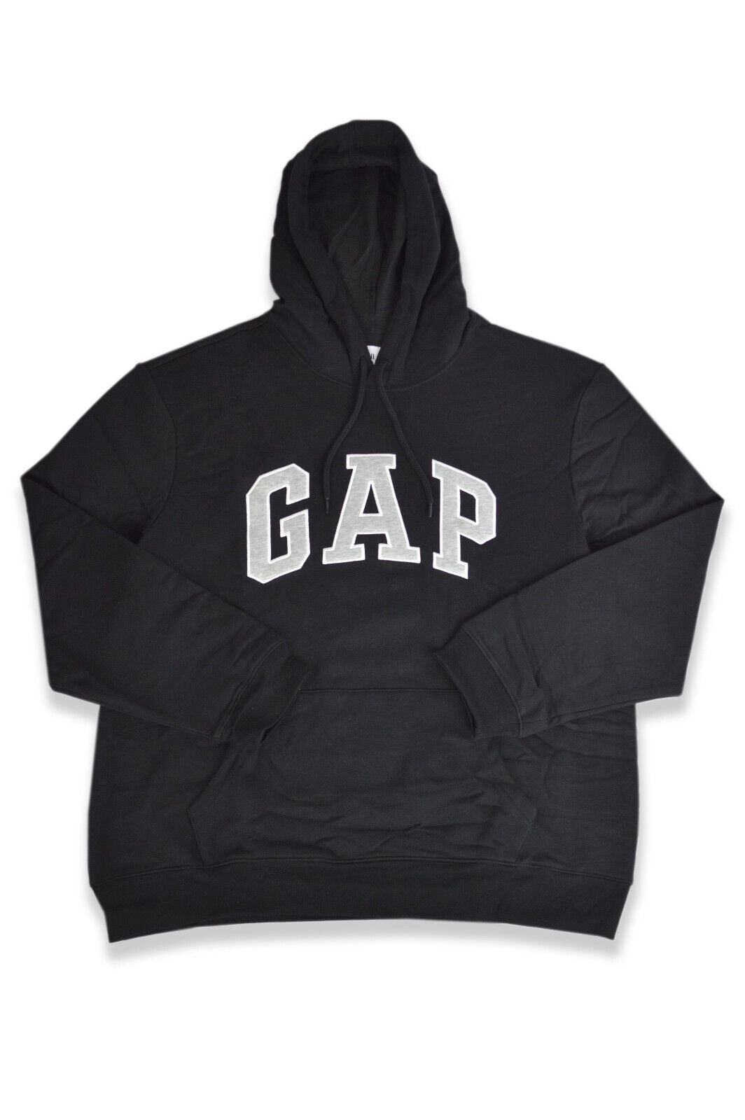 New Gap Mens 510981 Black Grey Arc Logo Fleece Hoodie Sweater, XL X ...