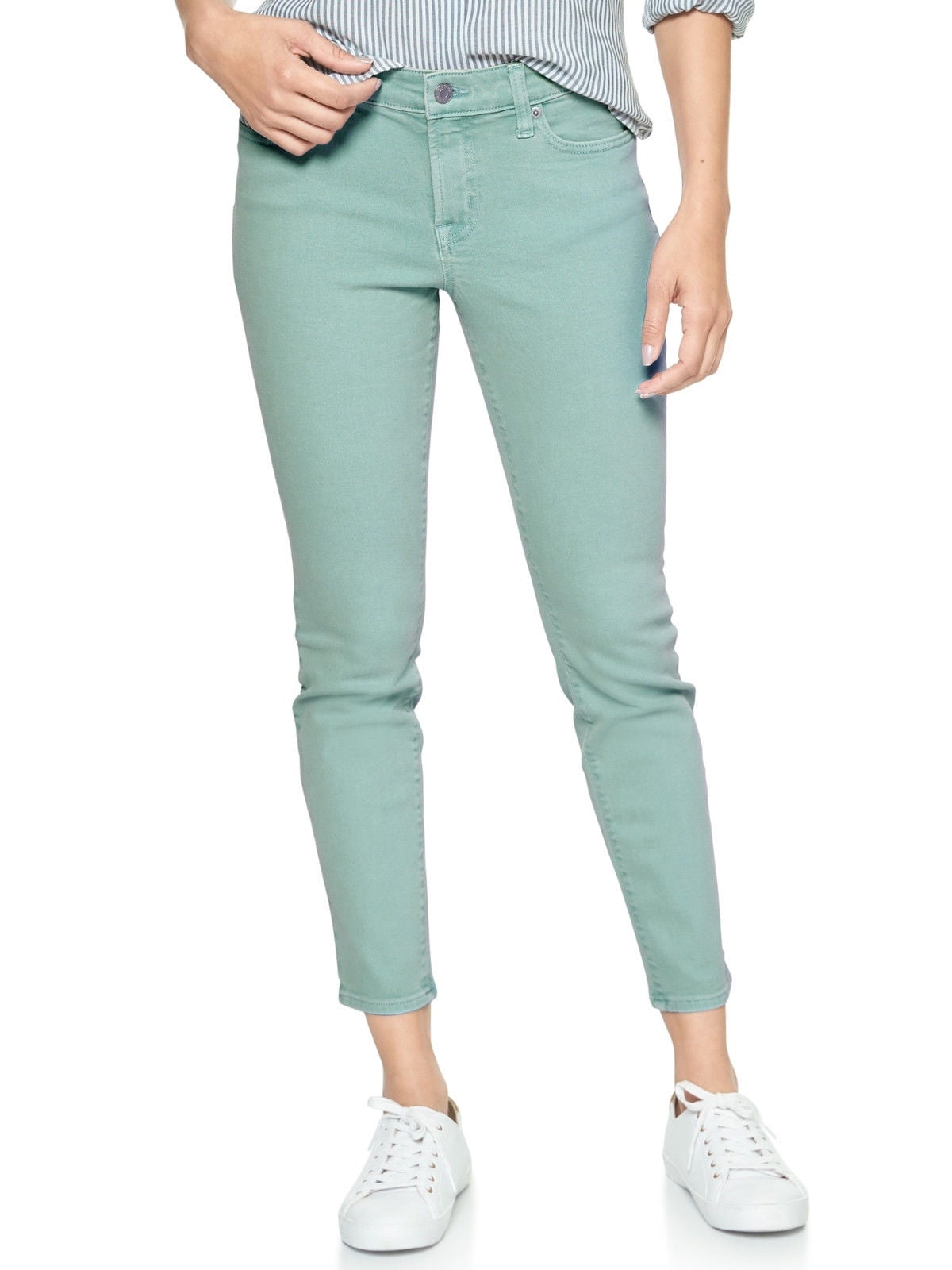 Women's Jeans Jeggings Five Pocket Stretch Denim Pants (Red, Large