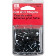 Gardner Bender Plastic Bell Wire Staples - Black, 1/8 to 3/16 In - 100 Pack