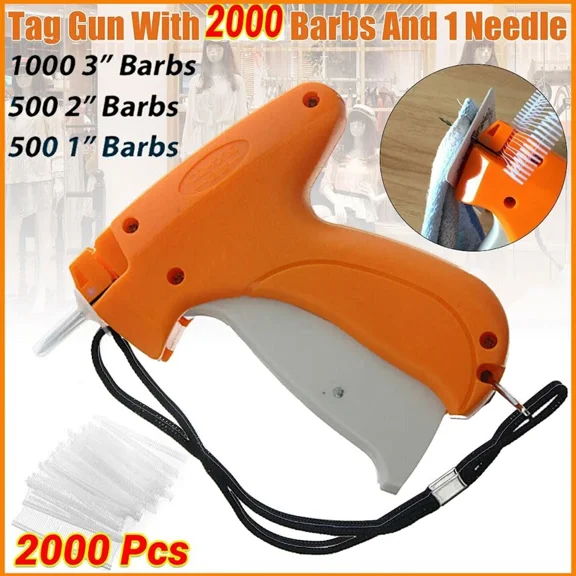 New Garment Clothing Price Label Tagging Tag Tagger Gun With 2000 Barbs
