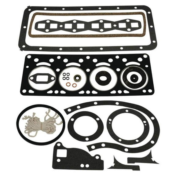 Tractor Engine Gasket Set Compatible with Massey Ferguson Ferguson TE20 TO20 TO30 Continental Z120 Z129 4-Cyl Gas Engine Overhaul Less Seals Replaces 830631M1 830631M91
