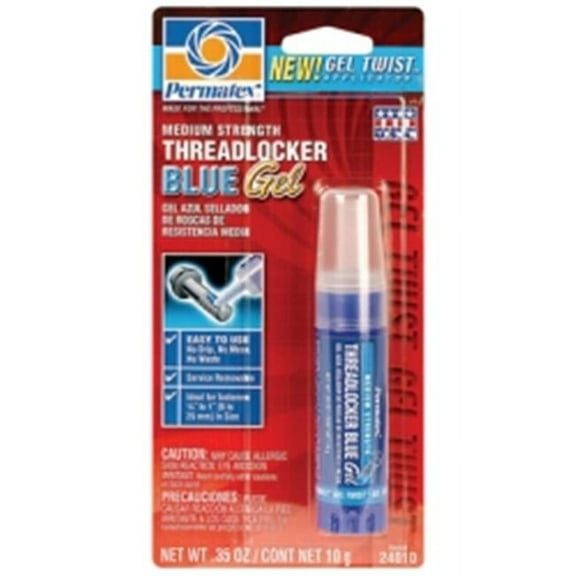 New Gel Twist Threadlocker And Sealant permatex 24010 Medium strength 10 G Blue