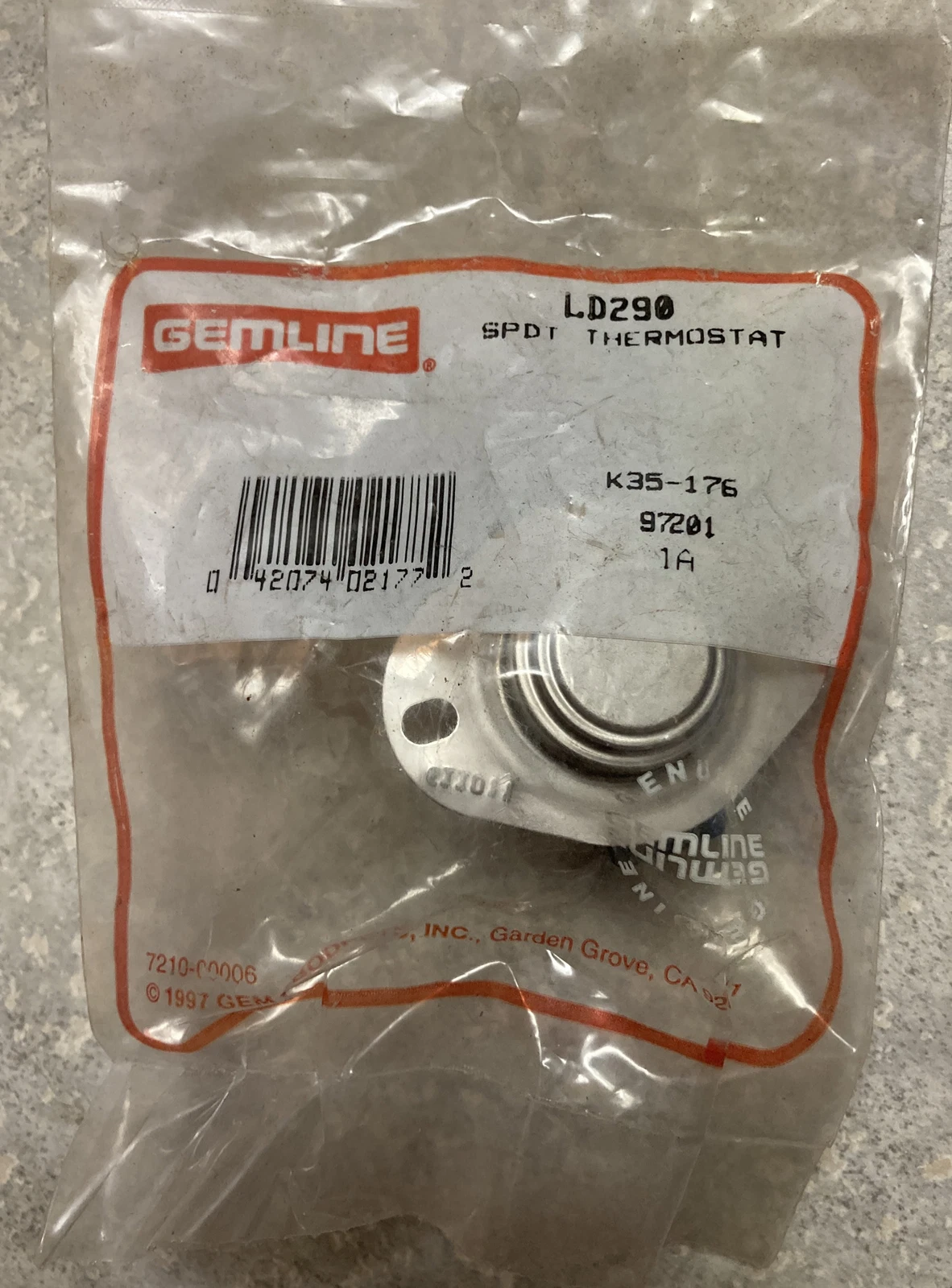 New Gemline Dryer Thermostat Ld290 Free Shipping