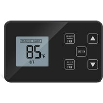 [New Generation] RV Thermostat Switch, Briidea RV LCD Screen Digital Thermostat (Cool Only/Furnace), Replace for Dometic 3106995.032, 12V DC, Black