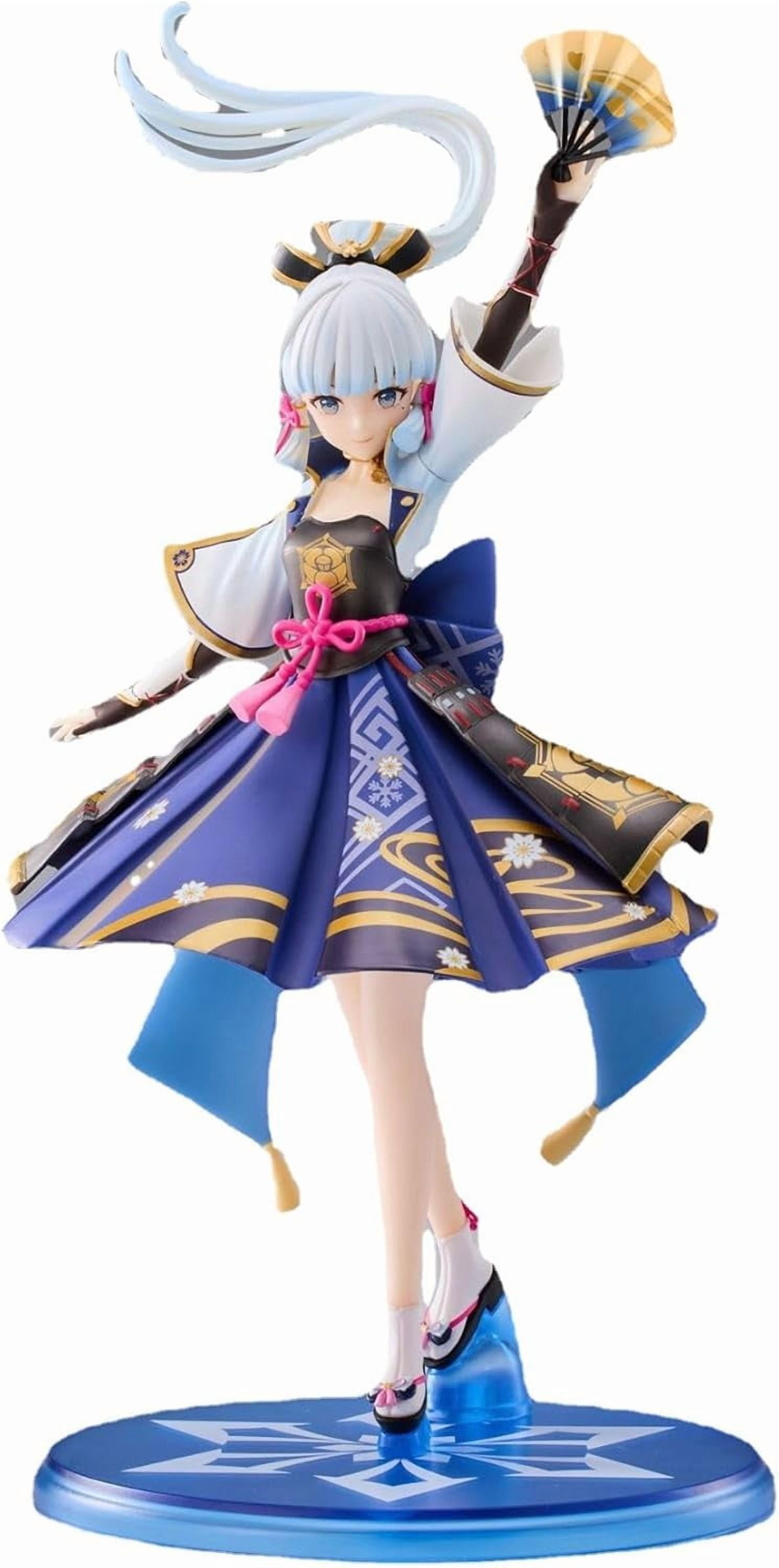 New Genshin Impact Figures, Kamisato Ayaka Figure Statue 25cm/9.8cm Figurine Toys Anime Model Game Character Statue Toy Collection Decoration Gift (Kamisato Ayaka B)