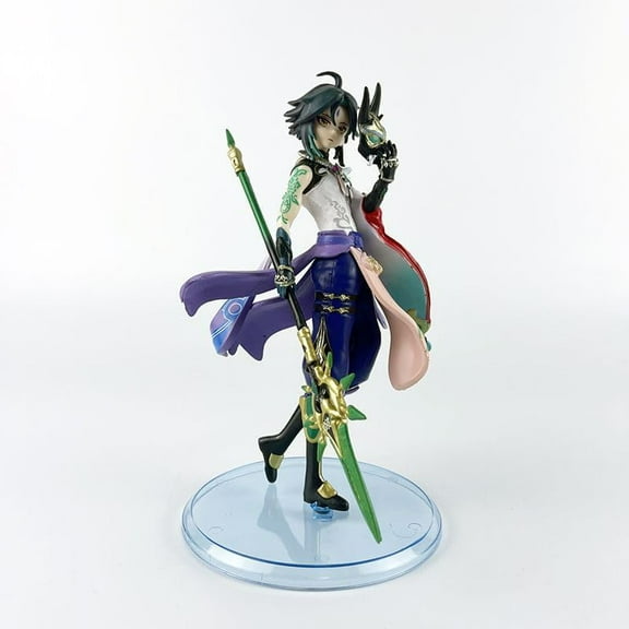 New Genshin Impact Figures, Xiao Figure Statue 18cm/7inch Figurine Toys Xiao Anime Model Game Character Statue Toy Collection Decoration Gift