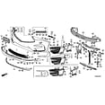 thumbnail image 1 of New Genuine Acura RDX Front License Plate Bracket Base OE 71180TJBA00, 1 of 9