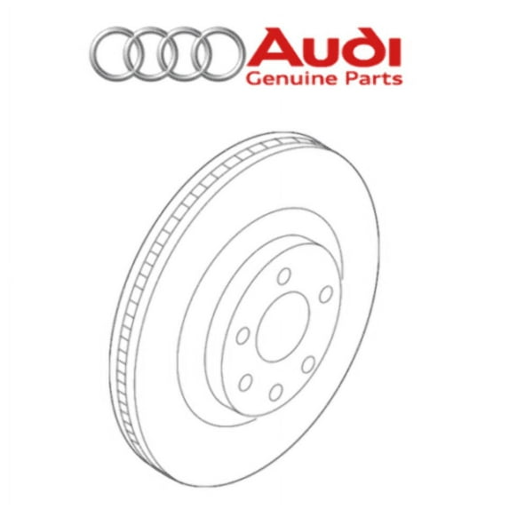 New Genuine Audi Front Brake Disc Vented Left OR Right OE 4M0615301AS