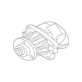 thumbnail image 1 of New Genuine BMW Coolant Pump Mechanical (1991-2006) OE 11517509985, 1 of 10