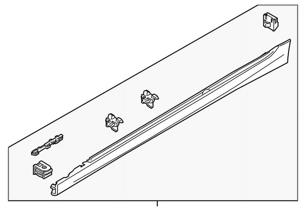 New Genuine BMW Door Sill Cover Primed Left (20192023) OE 51778493951