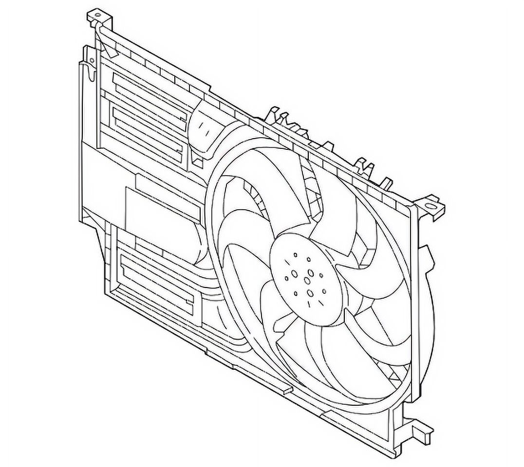 New Genuine BMW Fan Housing With Fan (20202022) OE 17427617610