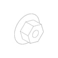 thumbnail image 1 of New Genuine BMW Hex Nut With Plate (2001-2018) OE 07147134319, 1 of 10