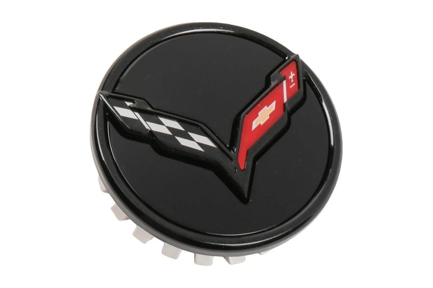 New Genuine Chevy Corvette Wheel Center Cap Assembly Black OE 23217059 ...