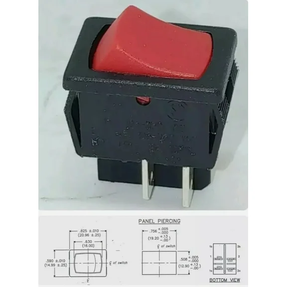New Genuine Craftsman Vacuum 315-175980 Wet Dry On / Off Switch Rocker Switch.