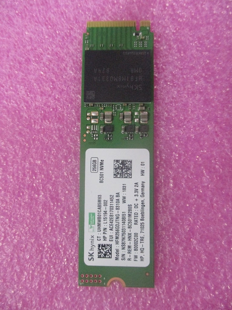 New Genuine HP 15-DY0025TG 256GB SSD Hard Drive L63571-001