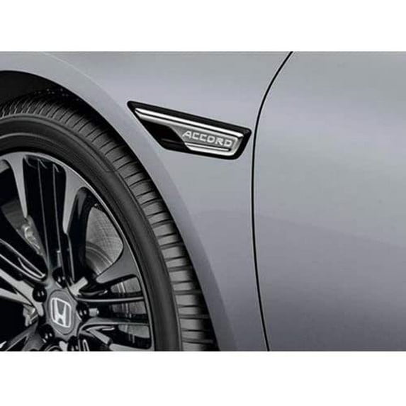 Genuine Honda Accord Fender Emblem Garnish Accent Black (2018-2022) 08F59TVA111