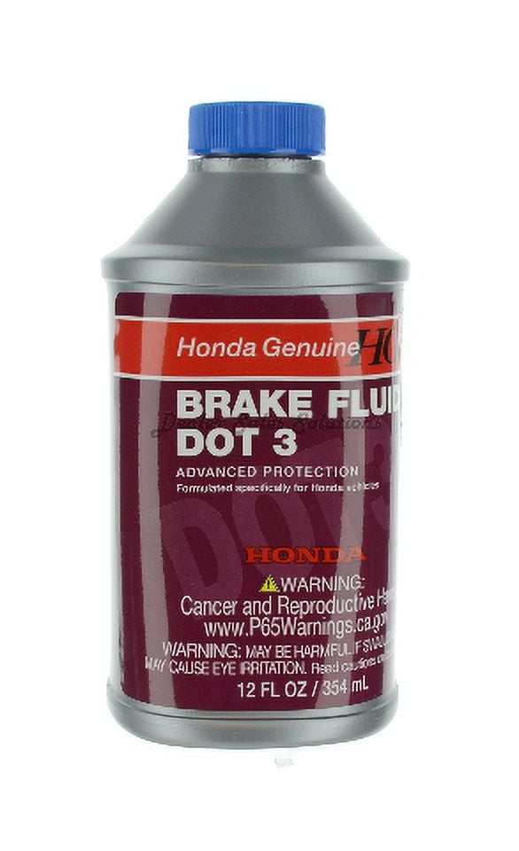 New Genuine Honda Brake Fluid Dot 3 OEM 12 oz. Bottle 087989008