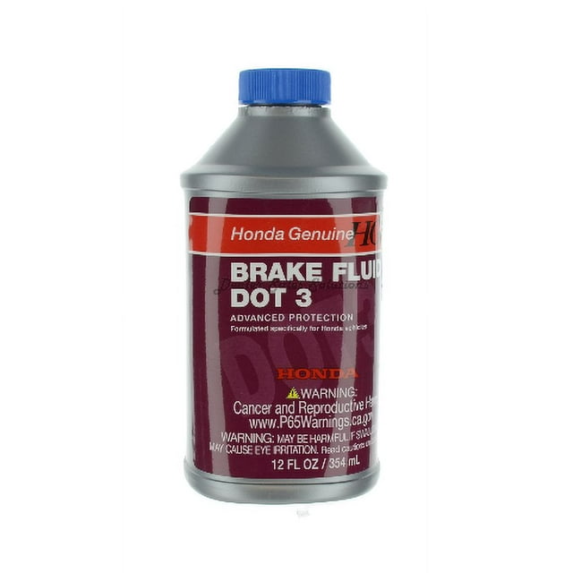 New Genuine Honda Brake Fluid Dot 3 OEM 12 oz. Bottle 087989008